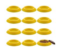 Cockroach Feeder | 12 Pieces Non Slip Terrarium Feeding Tray, Isopod Food Tray - for Millipedes and Small Pets