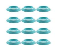 Cockroach Feeders Set - 3.2 x 2.5 x 0.5 cm 12 Pieces Feeding Container Small Multi-Coloured Bowl for Mealybugs | Colembolos, Small Invertebrates, Food Bowl, D