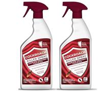 Cockroach Killer Spray - 2 x 1L | Triple-Action Cockroach Repellent | Instant Spot Treatment | Kills Adults, Eggs & Nymphs, Safe for Household Use | Offers Long-Lasting Protection | Kills on Contact