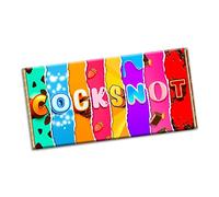 Cocksnot Chocolate Bar Wrapper Novelty Gift Present Funny Rude Adult Insulting for Birthday Christmas Xmas Valentines (#1135) (with chocolate bar)