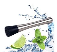 Cocktail Accessories - Cocktail Set, Bar Accessories, Stainless Steel Muddler, for Cocktail Pestle, Cocktails Muddler, Silver Alcohol Small Ice Crusher, Herb Masher Crusher