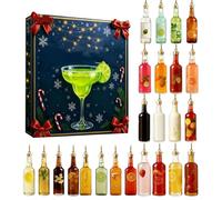 Cocktail Advent Calendar, 24 Days Cocktail Lover's Advent Calendars, Holiday Countdown Gifts Set with Daily Tasting Journey, Christmas Tree Ornament Decorations, Thanksgiving Christmas Gifts