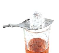 Cocktail Bar Glass Mug, 304 Stainless Steel Unique Design Drinking Filter Absinthe Wood Spoon, 1 Piece (Absinthe Leaf Spoon)