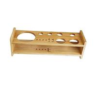 Cocktail Bartending Set Wooden Stand Bartender Kits Stand for Home Beginners