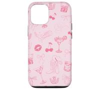 Cocktail Cowgirl Pink Western Martini Lover Preppy Coquette Case for iPhone 12/12 Pro