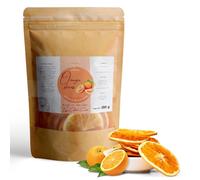 Cocktail Crowd Dried Orange Slices Wheels, Cocktail Garnish Orange Slices Nothing Added Dehydrated Gluten & Sugar Free Orange Slices for Drinks, Fruits for Drinks Cocktail Gins (250, Grams)