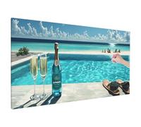 Cocktail Diamond Painting Kit for Beginners, Large Diamond Arts and Crafts for Adults 200x80cm, 5D DIY Crystal Art Summer, Gem Art and Hobbies for Adults Women, Christmas Decorations, Gifts Q-98