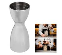 Cocktail Double Jigger Stainless Steel, Bar Bartending Measuring Jigger, U Shaped Copper Plated Cocktail Wine Jigger Bartender Tool (Mirror Light)
