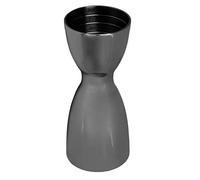 Cocktail Double Jigger, Stainless Steel Wine Measuring Cup, Bar Bartending Measuring Tool with U Shaped Design, Dual Head Cocktail Jigger for Professional Mixologists and Home Bars (Black Plated)
