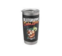Cocktail for Bartender Hen Party Blutgruppe Cuba Libre Stainless Steel Insulated Tumbler