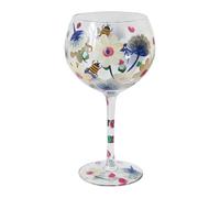 Cocktail Glass Lynsey Johnstone Busy Bee Floral Gin Hand Painted Ladies Drink