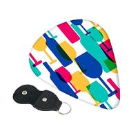 Cocktail Glasses And Wine Bottles Guitar Picks, 6 Pack Includes Thin(.46mm), Medium(.71mm) & Heavy Gauges(.96mm) Suitable For Guitar, Ukulele, Etc.