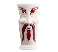 Cocktail Hawaiian Tiki Mug Ceramic, Wine Beer Cup, Cocktail Glass Creative Bar Party,Funny Coffee Mug for Home,Office,Gift (red Beard)