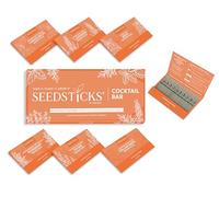 Cocktail Herb Seeds | 6 Pack Garnish Herb Seed Collection | Easy to Grow Fresh Mixology Herbs | Grow Your Own Mint, Basil, Coriander & More | Kitchen Herb Garden Kit | Gift for Foodies | Seedsticks