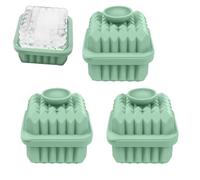 Cocktail Ice Cube Tray, Pack of 3, Reusable Portable Silicone Diamond Holder, Diamond Shaped Ice Cube Tray, for Kitchen, Refrigerator, Home, Family, Whiskey, Cocktails, Drinks