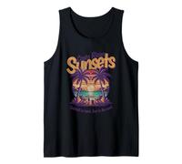 Cocktail in Hand Feet in the Sand Costa Rican Sunsets Tank Top