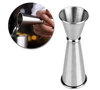 Cocktail Jigger, 25ml/50ml Double Side Japanese-Style Stainless Steel Spirit Measure Measuring Cup