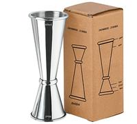 Cocktail Jigger Dual Spirit Measure Cup - 304 Stainless Steel 30ml/60ml Measuring Cup for Bar Home Bartender Party Wine Drink