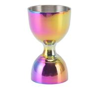 Cocktail Jigger, Mirror Finish Measuring Jigger Stainless Steel Measure Double with Measurements Inside Bar Liquor Alcohol Bell Mixing Set for bar Bartending Marks Bartender Premium Tools (Colorful)