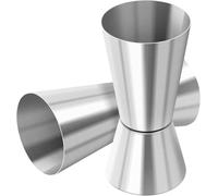 Cocktail Jigger Spirit Measure Cup,Stainless Steel Jigger Bar Craft Dual Spirit Measure Cup Double Jigger Craft Dual Drinks Measuring Cup for Bar Party Wine Cocktail Drink Shaker (30ml/60ml)