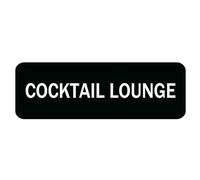 Cocktail Lounge Sign For House, Home, And Office - 10" X 3", Strong Self-Adhesive, Acrylic Sign For Fornt Door Yard Sign