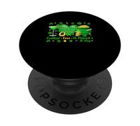 Cocktail Love St. Patrick's Day Shamrocks Funny Drinker PopSockets Adhesive PopGrip