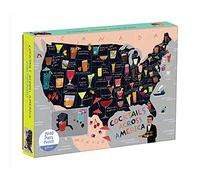 Cocktail Map Of The USA 1000 Piece Puzzle