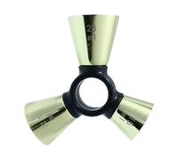 Cocktail Measuring Cup - Stainless Steel 3 End Ergonomic Precise - Home Kitchen Wine Mixing Tool,for Adults Professionals Enthusiasts Beginners Lovers Families