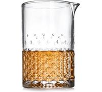 Cocktail Mixing Glass 24oz (750ml) - Single Professional Stirring Glass with Thick Weighted Bottom & Wide Spout - Perfect for Sazerac, ni, Martinez & More (Single Mixing Glass)