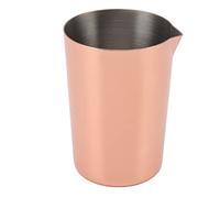Cocktail Mixing Glass, Stainless Steel Stirring Tin Bar Mixing Pitcher Martini Stirring Glass Cocktail Beaker for Home Bartenders (Plated Copper)