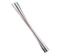 Cocktail Muddler Set 304 Stainless Steel Ice Crusher for for Kitchen Bar Cocktail Lemon Milk Tea Crushing Tool Handheld Drink Preparation Accessory Silver(C)