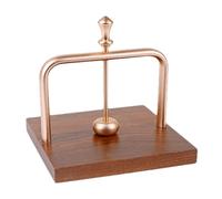 Cocktail Napkin Height - Vintage Weighting Napkin Dispenser With Metal Arm And Wooden Base, Elegant Paper Holder For Kitchen, Cafe, Farmhouse And Stylish Countertops