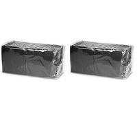 Cocktail Napkins Black 24cm - Pack of 500-2ply Paper Napkins, Bar Caddy Napkins