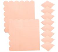 Cocktail Napkins Paper 20 Sheets Pink Wave Edge | 20 Sheets, Elegant Soft Paper Serviettes, Safe and Skin Friendly, Easy Cleanup for Daily Entertainment
