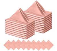 Cocktail Napkins,Serviettes 60PCS Satin Napkins 30X30CM Soft Dinner Square for Party Christmas Wedding Decoration Shower Retro Napkin(Champagne Pink)