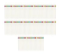 Cocktail Picks - 100 Piece Fruit Sticks, Disco Ball Stir Sticks, Sandwich BBQ Party Picks, Food Accessories, Indoor Outdoor Party Supplies, Cake Holiday Table Decor for Entertaining