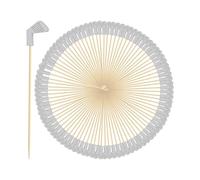 Cocktail Picks - 5.5 Inches Natural BBamboo 100 Count | Wooden Golf Theme Appetizer Sticks | Masters Series Tournament Party Skewers for Bar Sandwiches and Club Decor