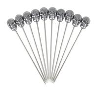 Cocktail Picks Garnish Picks Skull End Zinc Plated Cocktail Sticks Pack of 10