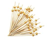 Cocktail Picks Skewers - Prevent Messy Spills & Sticky Fingers, Modern Shape with Pointed End, Length 12cm + Quantity per Pack of 100
