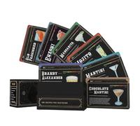 Cocktail Recipe Card - 100 Flash Card Set, Mixed Drink Step By Step Instructions Bartending Concoction Guide | Handy Ingredient Reference For Bartenders Home Enthusiasts Parties Events mixologyy Train