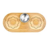 Cocktail Rimmer Set - Durable Serving Tray with Compartments, Professional mixologyy Gadget, Portable Organizer, barwares Kit, Drink Preparation Station | Practical Entertaining Accessory for Parties