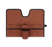 Cocktail Set Bag, Canvas Bartender Kit Carry Bag Portable Folding Roll Strap Professional Mixology Bartender Bag, Bar Kit Bag for Outdoor Camping, Picnics, and Travel (Brown)