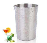 Cocktail Shaker,500ml Cocktail Mixing Glass, Cocktail Shaker Jug Stirring Glass Wine Mixer Drink Mixing Cup Stainless Steel Drink Mixer Cocktail Bar Tool for Home Wedding Party