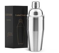 Cocktail Shaker,750ML Martini Shaker,Food Grade Stainless Steel Martini Mixer Built-in Strainer,Drink Shaker by LUCKYGOOBO,Bartender Kit Gifts.