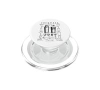 Cocktail Shaker Bartender Bar Alcohol Drinks Vintage Patent PopSockets PopGrip for MagSafe