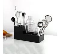Cocktail Shaker Bartender Kit with Stand Bar Set for Drink Mixing - Tools(B)