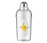 Cocktail Shaker Bartender Shaker Drink Shaker 500ML Splash Proof with Measurement Scale for Bar Home Milk Tea Shop PET PC ABS 3.46x3.46x7.60in