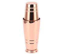 Cocktail Shaker Boston Shaker Bar Shaker Tool 304 Stainless Steel Glossy Finish Dishwasher Safe Home Bar Essential for Parties Camping (Copper Plating)