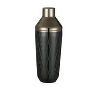 Cocktail Shaker,Cocktail Maker Set,500ml Cocktail Shaker Bar Shaker with Diamond Pattern Design Cocktail Set(Gunmetal Black)