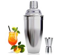cocktail shaker, cocktail maker set, martini drink shaker, 750 ml cocktail shaker Strainer, bartender mixer tool,home liquor cobbler shaker, Stainless Steel bar shakers for cocktail making kit (2 PCS)